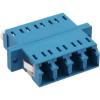 Fiber Optical Adapter quad LC/LC SM blue Ceramic Sleeve #1 small image
