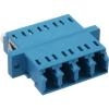 Fiber Optical Adapter quad LC/LC SM blue Ceramic Sleeve