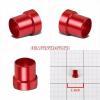 Red Aluminum Male Hard Steel Tubing Sleeve Oil/Fuel 4AN AN-4 Fitting Adapter