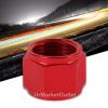 Red Aluminum Female Tube/Line Sleeve Nut Flare Oil/Fuel 12AN Fitting Adapter