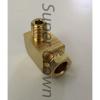Elbow Pipe Brass Adapter Coupler Connector W/Ferrule Sleeve(M18*1.5 x PT1/4) Ф12