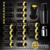 M12x1.5 Black Gold Closed End Heavy Duty Steel Extended Tuner Locking Lug Nuts