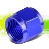 BLUE 4-AN 1/4&#034; TUBE SLEEVE NUT FITTING ADAPTER FOR ALUMINUM/STEEL TUBING LINE