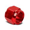 RED 6-AN TUBE SLEEVE NUT FLARE FITTING ADAPTER FOR ALUMINUM/STEEL HARD LINE