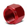 RED 10-AN TUBE SLEEVE NUT FLARE FITTING ADAPTER FOR ALUMINUM/STEEL HARD LINE
