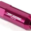 FOR CAMRY/CELICA/COROLLA 20 PCS M12 X 1.5 ALUMINUM 60MM LUG NUT+ADAPTER KEY PINK