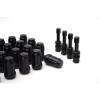 20 Black Spline Locking Lug Nuts 12x1.5 | 4 Black Aluminum Valve Stems | NEW