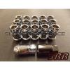 NRG CHROME 100 SERIES OPEN ENDED LUG NUTS 12X1.5MM 17PCS SET WITH LOCK FOR HONDA
