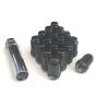 20-Black 12mmx1.5 Spline Tuner Style Lug Nuts 12x1.5 Wheel Locks Key Included