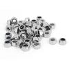 M5 X 0.8mm 304 Stainless Steel Nylock Nylon Insert Hex Lock Nuts 50pcs #1 small image