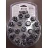 Dorman 712-345M - Silver Flattop Capped Conical Seat Lug Nuts