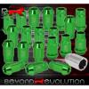 FOR CHEVY 12x1.25 LOCKING LUG NUTS 20 PIECES AUTOX TUNER WHEEL PACKAGE+KEY GREEN
