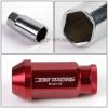 FOR CAMRY/CELICA/COROLLA 20 PCS M12 X 1.5 ALUMINUM 50MM LUG NUT+ADAPTER KEY RED