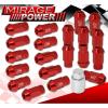 For Mazda 12X1.5 Locking Lug Nuts Sport Racing Heavy Duty Aluminum Set Kit Red