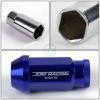 20pcs M12x1.5 Anodized 50mm Tuner Wheel Rim Locking Acorn Lug Nuts+Key Blue #5 small image