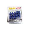 MUTEKI SR35 LUG NUTS STEEL BLUE 12X1.5 16 PCS + 4 LOCKS CLOSE END 35MM TUNER 20