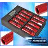 FOR NISSAN M12x1.25 LOCKING LUG NUTS THREAD WHEELS RIMS ALUMINUM EXTENDED RED