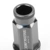 20pcs M12x1.5 Anodized 50mm Tuner Wheel Rim Locking Acorn Lug Nuts+Key Silver