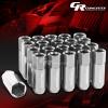 FOR IS250/IS350/GS460 20X EXTENDED ACORN TUNER WHEEL LUG NUTS+LOCK+KEY SILVER #1 small image