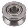 V Groove Sealed Ball Bearing 5x41x20mm Double Row Angular Contact Silver