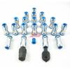 BLUE RACING M12x1.25 STEEL EXTENDED DUST CAP LUG NUTS WHEEL RIMS TUNER WITH LOCK #2 small image