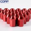 JDM 12X1.5MM 20 Pieces Aluminum Closed Ended Lug Nuts with Locking Key Red #4 small image