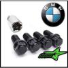BLACK BMW STEEL WHEEL BOLT LOCK SET | 12X1.5 + KEY STOCK AFTERMARKET OEM WHEELS