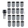 16 Piece Chrome Tuner Lugs Nuts | 12x1.25 Hex Lugs | Key Included