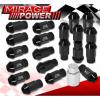 FOR NISSAN 12x1.25 LOCKING LUG NUTS 20 PIECES AUTOX TUNER WHEEL ASSEMBLY BLACK