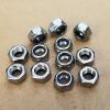 12 Pcs M6 x 1 Stainless Steel Nylon Lock Hex Nut Right Hand Thread #1 small image
