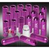 FOR NISSAN 12x1.25MM LOCKING LUG NUTS OPEN END EXTENDED 20 PIECES+KEY KIT PURPLE