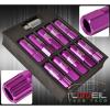 FOR NISSAN 12x1.25MM LOCKING LUG NUTS OPEN END EXTENDED 20 PIECES+KEY KIT PURPLE