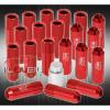 FOR LEXUS 12x1.5 LOCKING LUG NUTS TRUCK SUV EXTERIOR 20 PIECES WHEELS KIT RED
