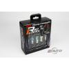 Kics R40 ICONIX 44mm 12x1.5 Rim Wheel Lug Nut w/ Cap &amp; Lock Key Kit Neo Chrome e