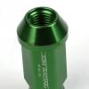 FOR DTS STS DEVILLE CTS 20 PCS M12 X 1.5 ALUMINUM 50MM LUG NUT+ADAPTER KEY GREEN