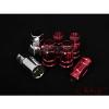 VARRSTOEN VT48 RED 12X1.25MM OPEN ENDED EXTENDED 5 LOCKING LUG NUTS WITH KEY