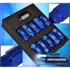 UNIVERSAL 12MMX1.5MM LOCKING LUG NUTS TRACK EXTENDED OPEN 20 PIECES UNIT BLUE