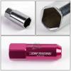 20 X M12 X 1.5 EXTENDED ALUMINUM LUG NUT+ADAPTER KEY DTS STS DEVILLE CTS PINK