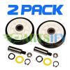 2 PACK - NEW DE693 DRYER SUPPORT ROLLER WHEEL KIT FOR MAYTAG AMANA WHIRLPOOL