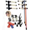 Phot-R 3-Roller Wall Mount Photo Studio Background Support System - Black