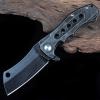 Titanium Handle S35VN Plain Blade Bearing Stonewash Hunting Knife Outdoor Messer