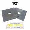 (Qty 50) 1/2&#034; x 3&#034; x .25 (1/4&#034;) Square Bearing Plate Washer Plain #1 small image