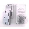 3.5 in. x 3.5 in. Brushed Chrome Plain Bearing Steel Hinge CP3535-R-26D 2 Pack