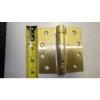 Designer Hardware- Lot (4) Door Closer Brush Brass 4&#034; x 4&#034; Plain Bearing Hinge