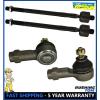 4 Pcs Kit Front Inner &amp; Outer Tie Rod Ends For Hyundai Elantra Tiburon Accent