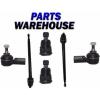 6 Pcs Kit Front Inner &amp; Outer Tie Rod Ends Ball Joints Fits Acura EL Honda Civic