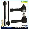 Fits Nissan 200SX Sentra 4 Pc Kit Front Inner &amp; Outer Tie Rod End Left &amp; Right