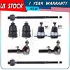 8pcs New Suspension Tie Rod Ends + Ball Joints For 1993-2002 Chevrolet Camaro
