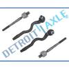 4pc Kit: New Front Inner and Outer Tie Rod End Links for BMW 3 Series E36 E46