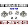 Toyota Camry 3.0L 3.3L 3.5L V6 Front Wheel Hub &amp; Bearing Kit Assembly 2004-2009